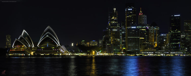 Sydney Australia – Night CityScape Pano